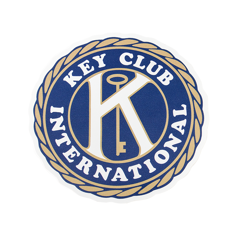 Key Club Removable Laptop Sticker