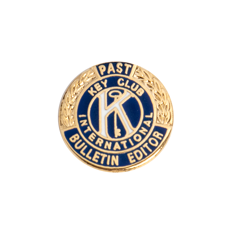 Key Club Past Club Bulletin Editor Pin