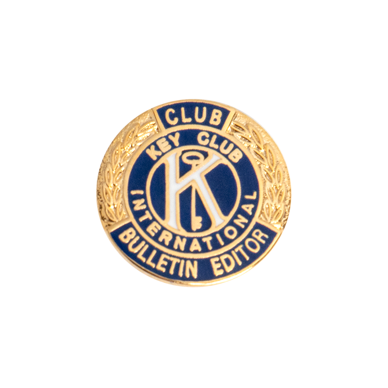 Key Club Club Bulletin Editor Pin