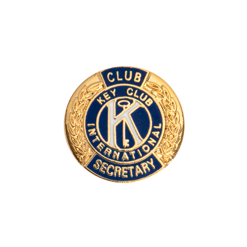 Key Club Club Secretary Pin