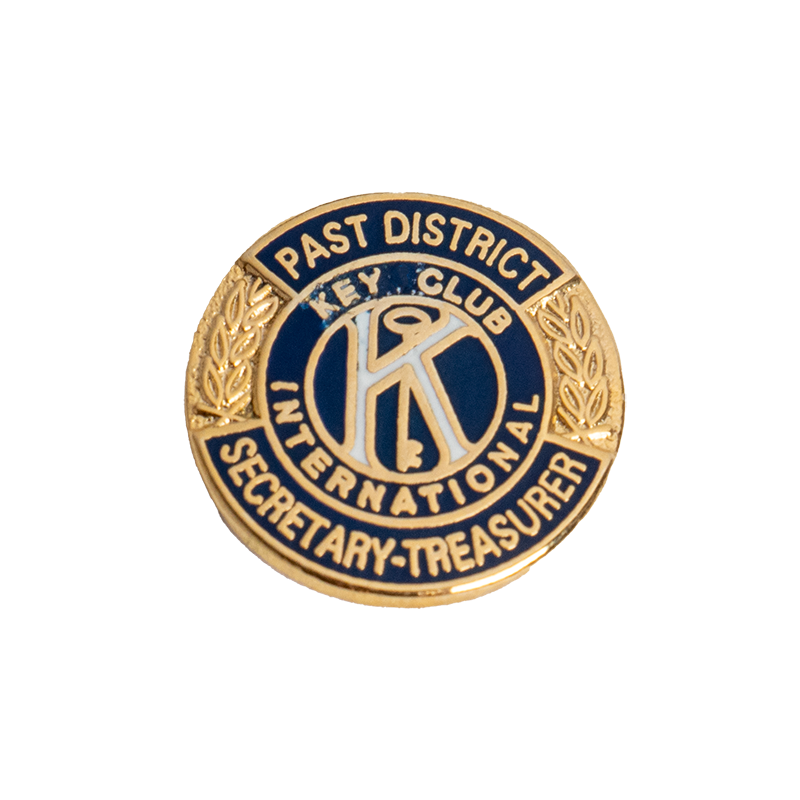 Key Club Past District Secretary-Treasurer Pin