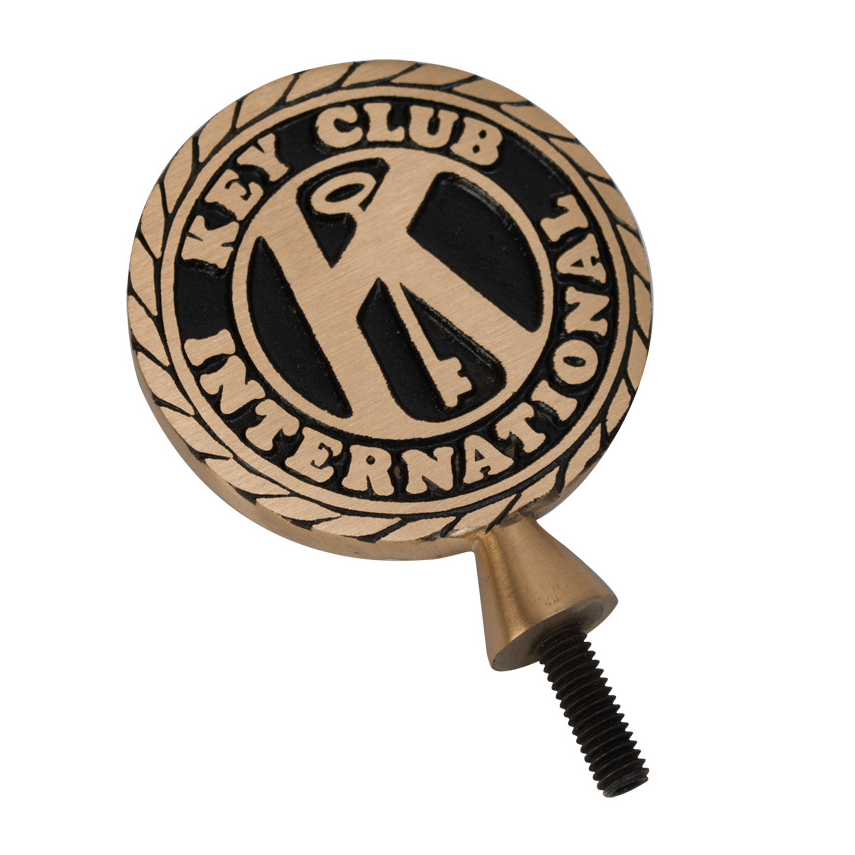 Key Club Gong Top with Optional Blank Gong Base