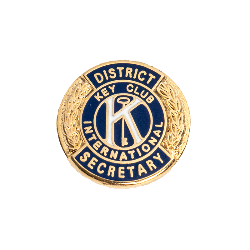 Key Club District Secretary Pin KEY-0044