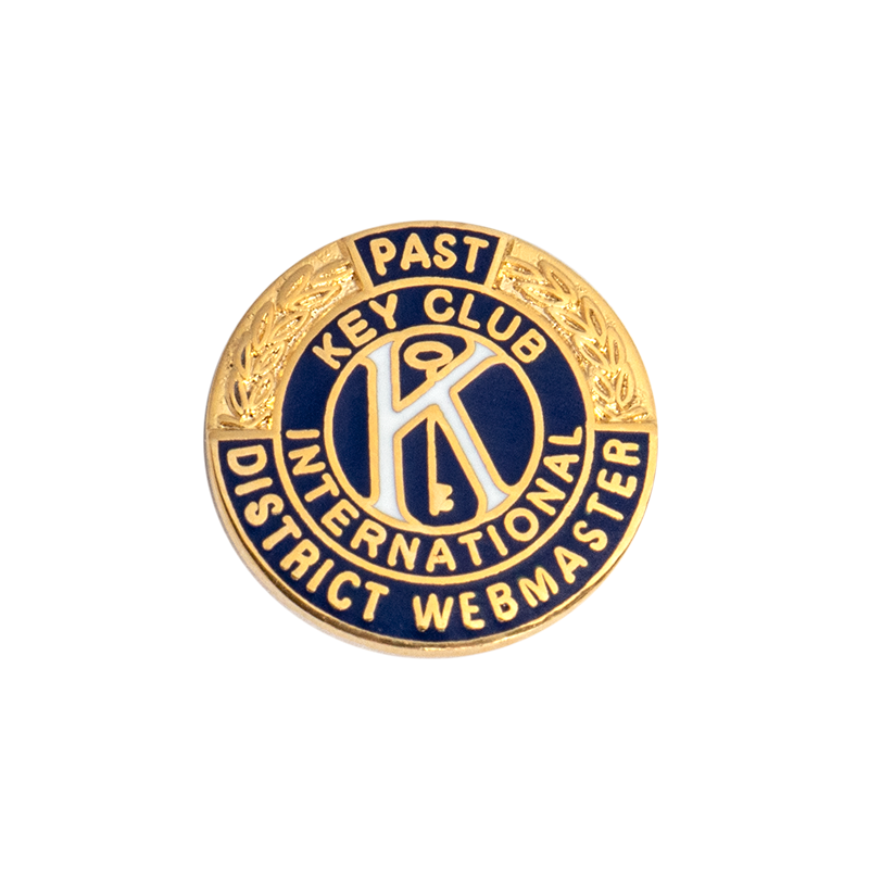 Key Club Past District Webmaster Pin