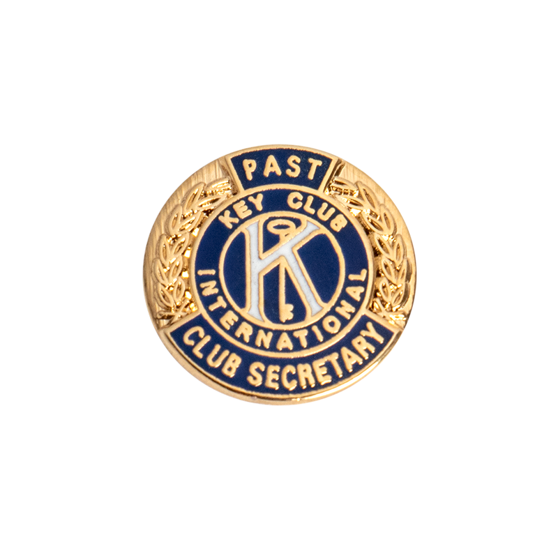 Key Club Past Club Secretary Pin