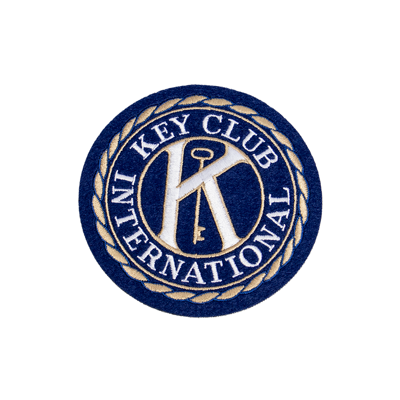 Key Club 4 Inch Round Emblem