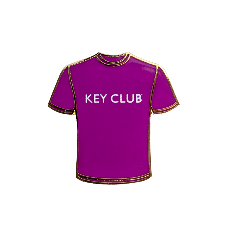 Key Club Violet Tee Pin