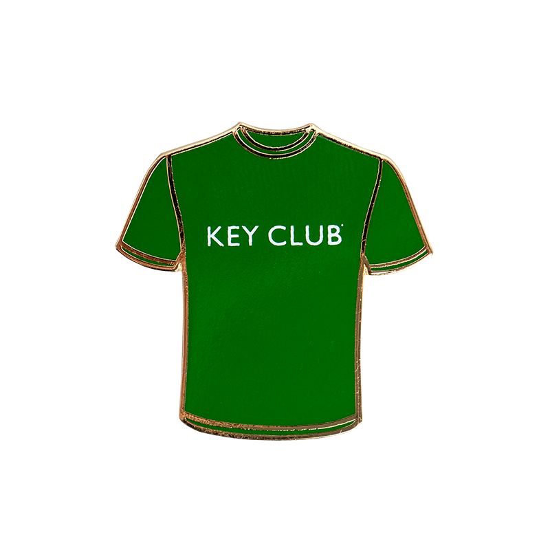 Key Club Kelly Green Tee Pin
