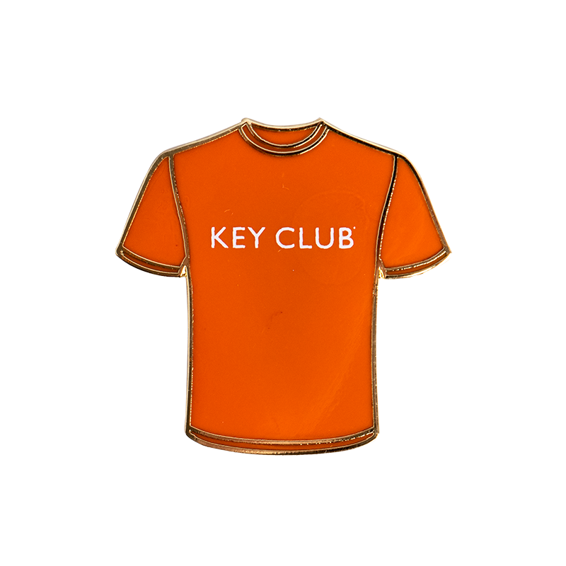 Key Club Orange Tee Pin