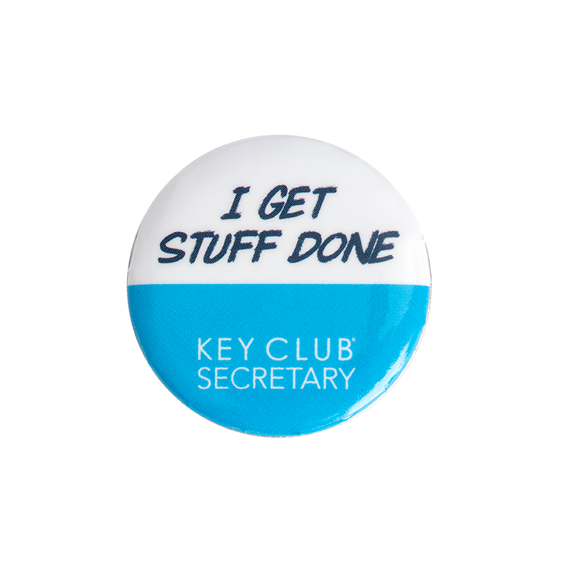 Key Club I Get Stuff Done Button