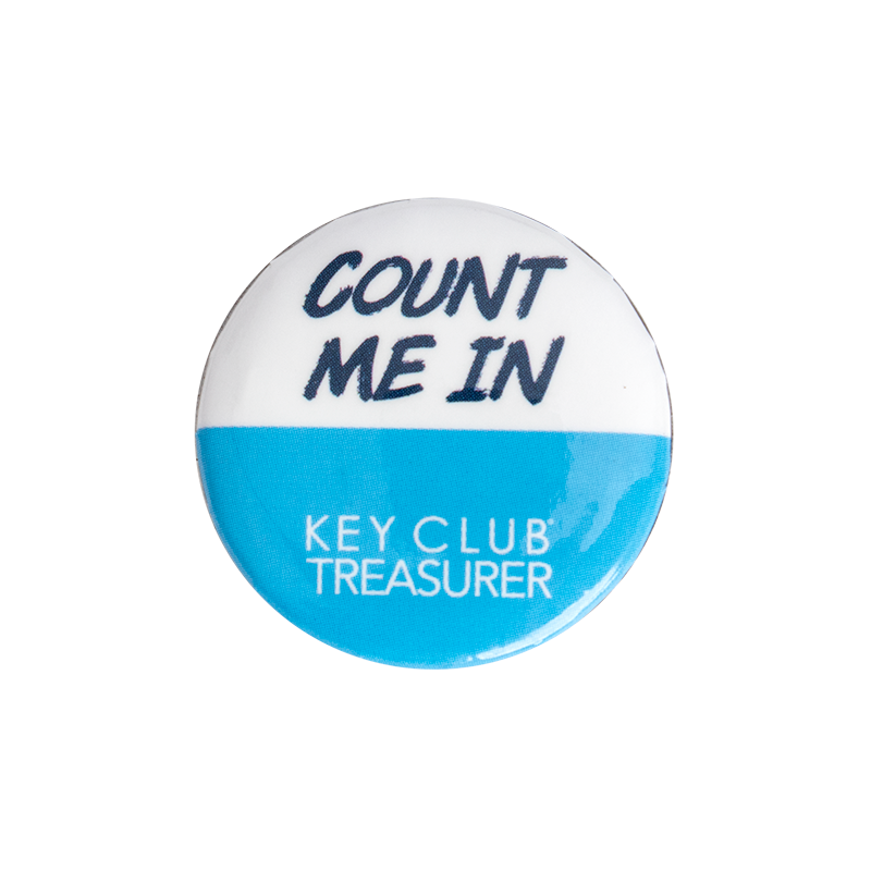 Key Club Count Me In Button