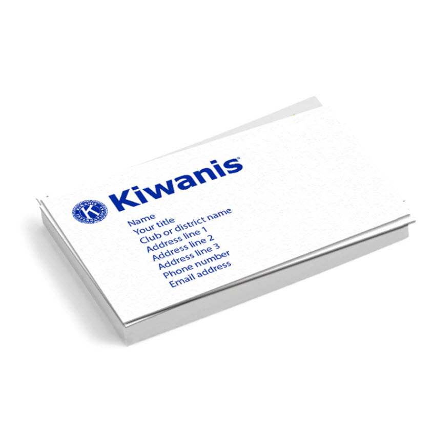 Kiwanis Business Cards (Set of 250)