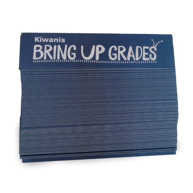 Kiwanis Bring Up Grades Bookmarks (100 Pack)