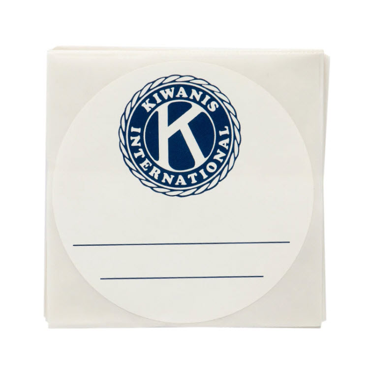 Kiwanis Stick-On Badge (50 Pack)
