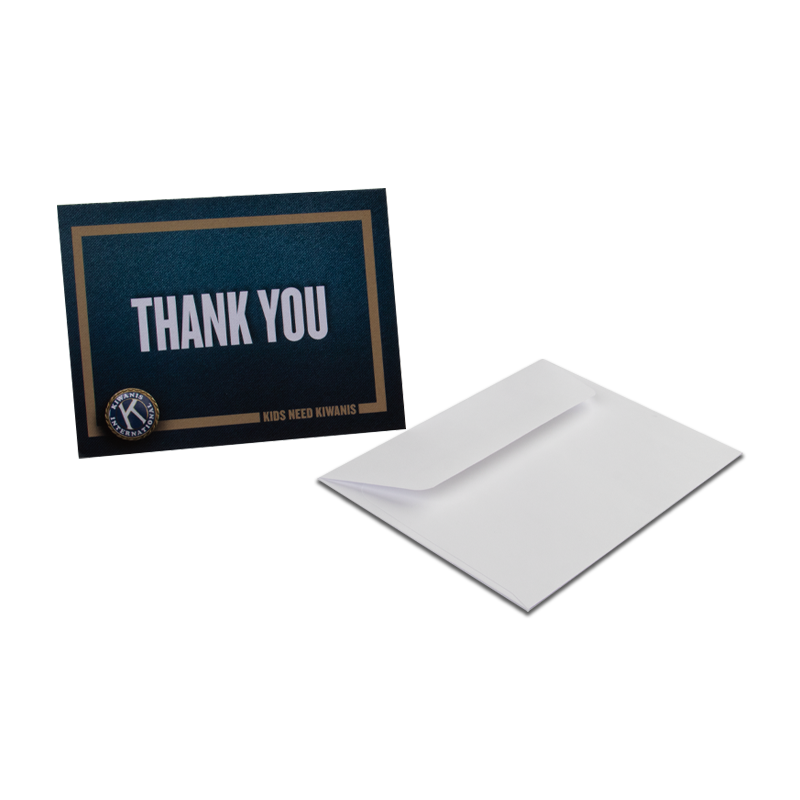 25 Kiwanis-Branded Thank You Notes - Pack of 25