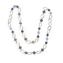 Kiwanis Bead Necklace with Square K Emblems