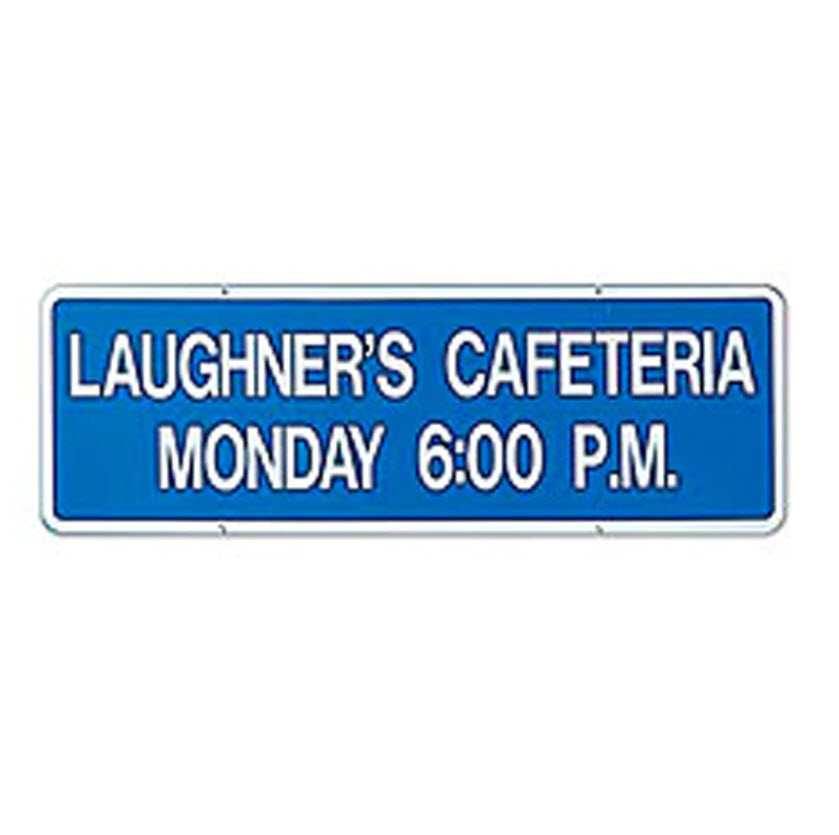 Kiwanis Meeting Plate (Single Faced)