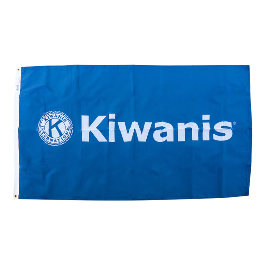 Kiwanis Outdoor Flag, Blue