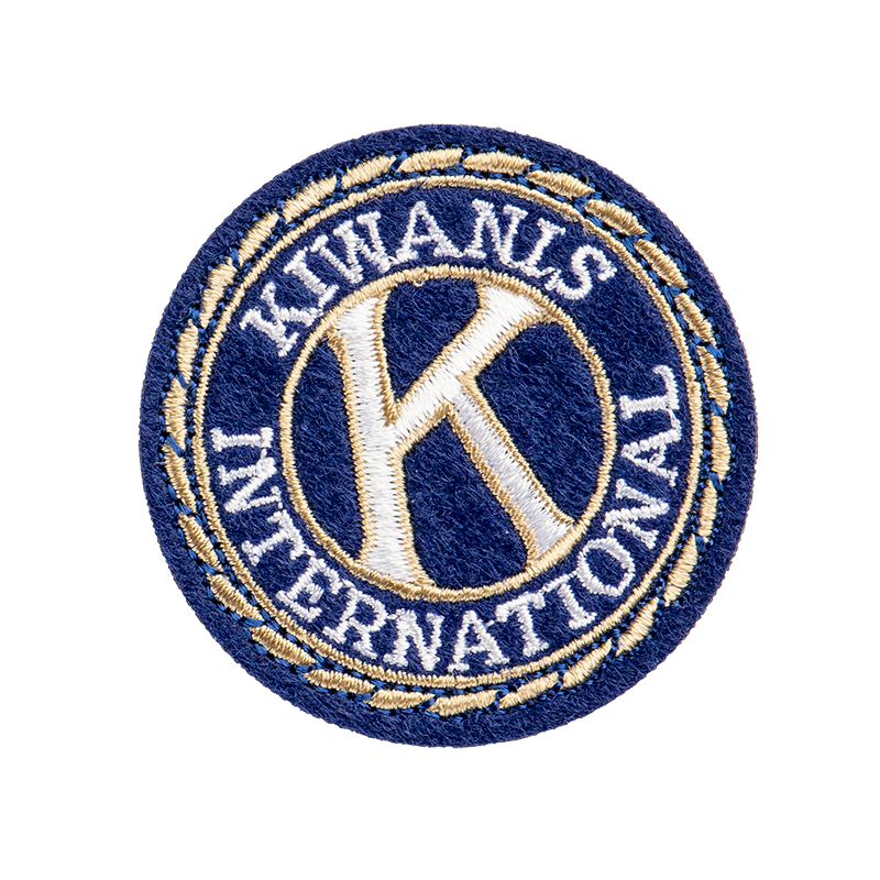 Kiwanis Round Emblem - 2" Embroidered Patch