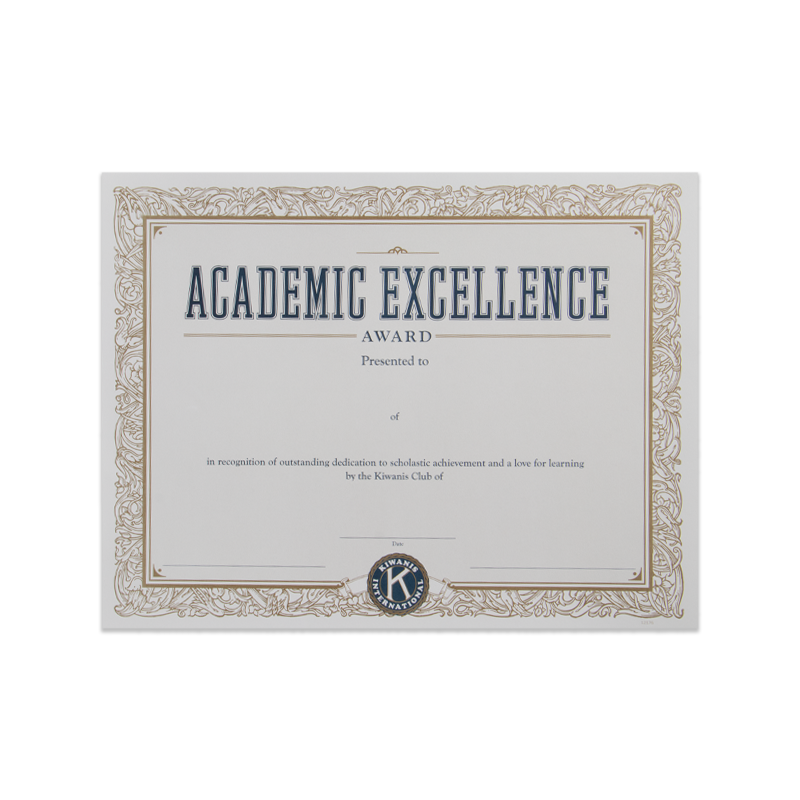 Certificate Of Academic Excellence