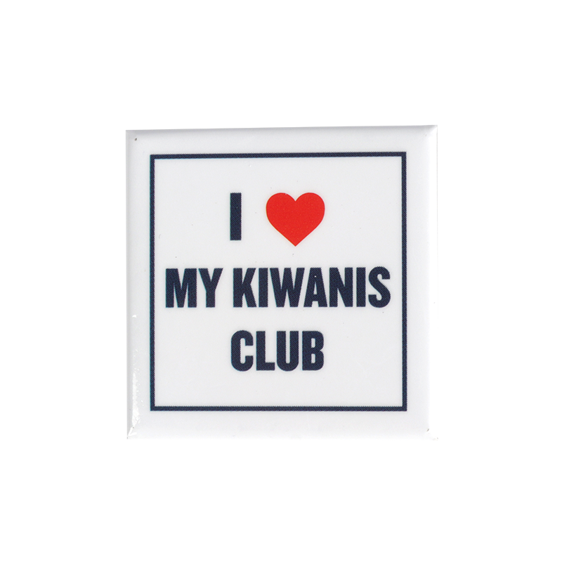 Kiwanis I Love My Kiwanis Club Button