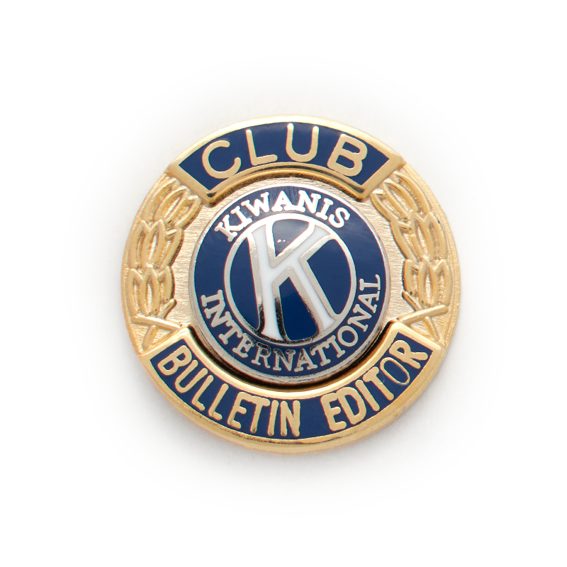 Kiwanis Bulletin Editor Pin