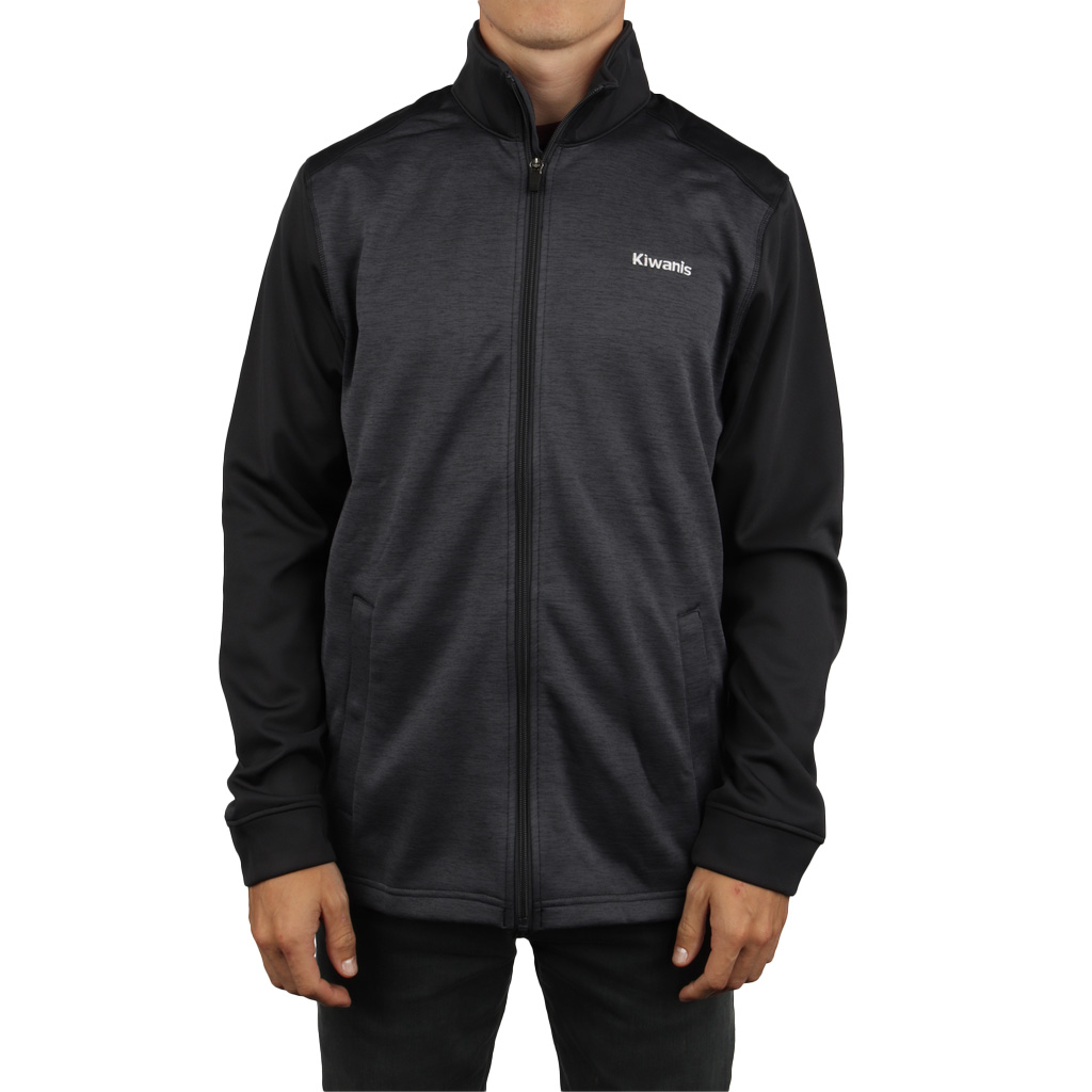 Devon & Jones Men's Newbury Colorblock M_lange Fleece Full-zip