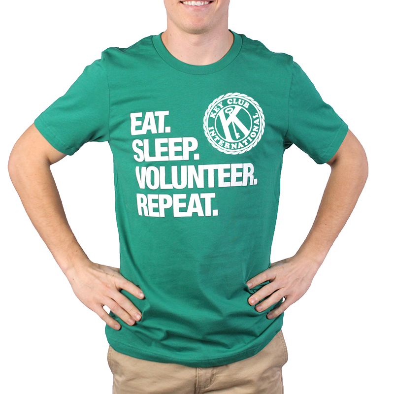 Key Club Eat. Sleep. Volunteer. Repeat. T-Shirt