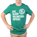 Key Club Eat. Sleep. Volunteer. Repeat. T-Shirt