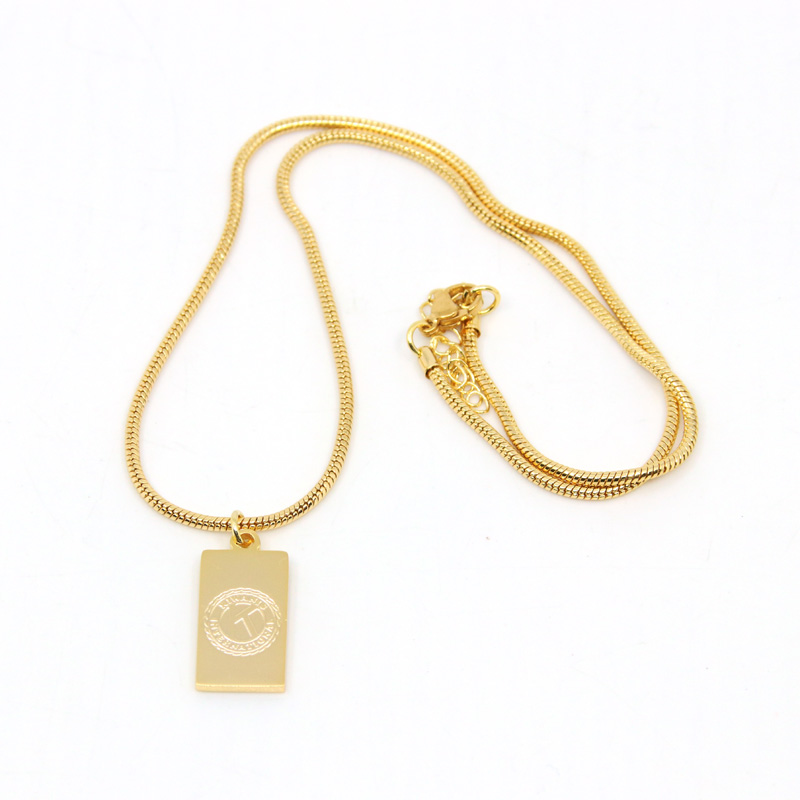 Kiwanis Rectangular Necklace