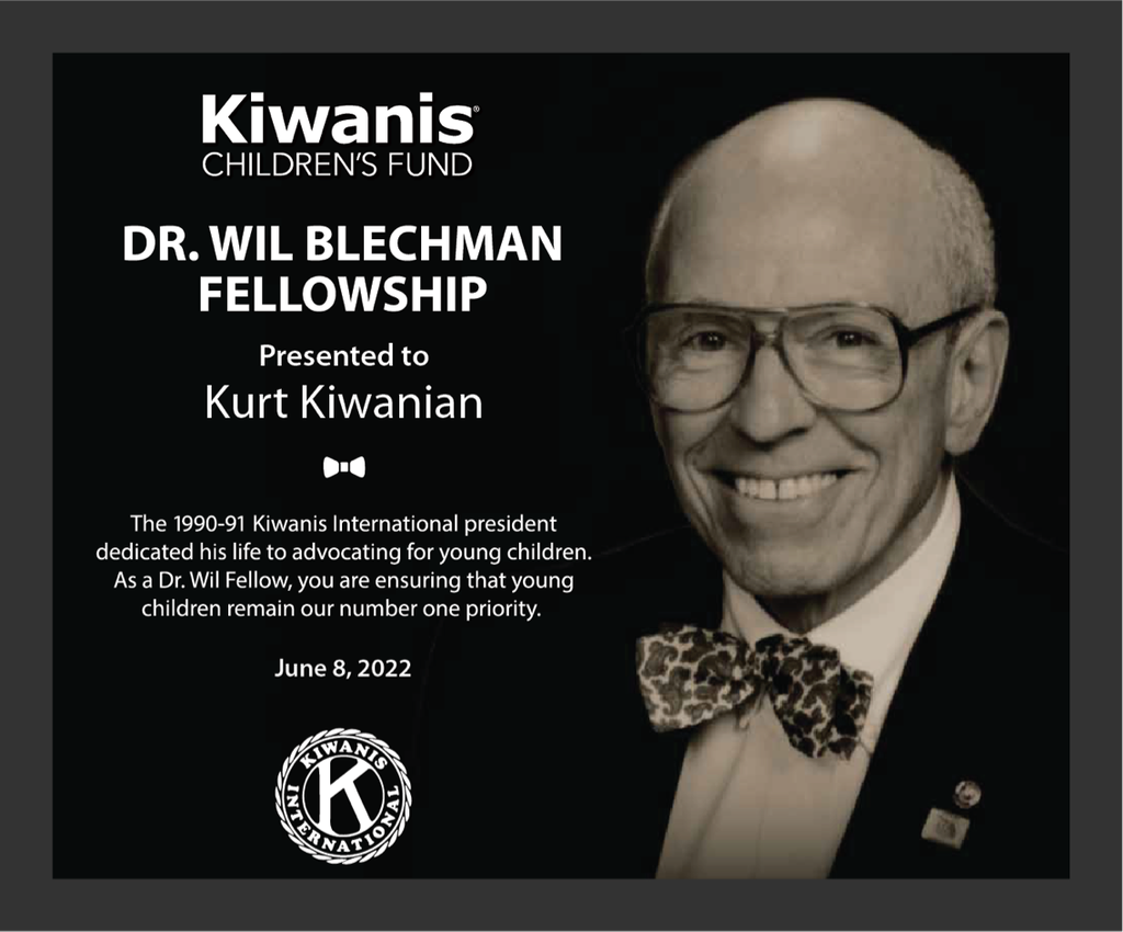 Dr. Wil Blechman Fellowship Shadowbox