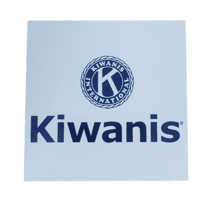 Kiwanis Square Weatherproof Sticker