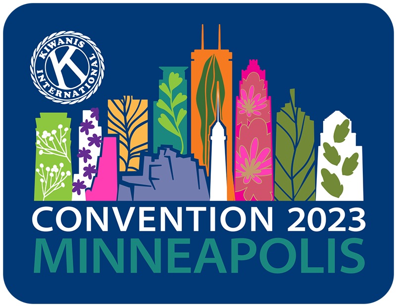Kiwanis 2023 Minneapolis Convention Skyline Decal