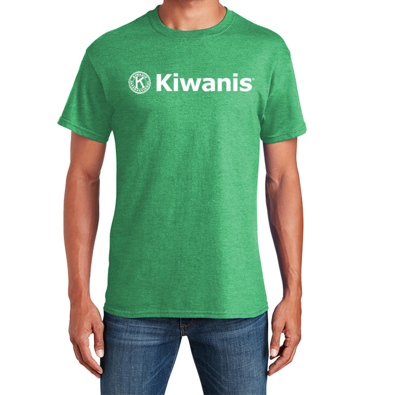 Gildan Softstyle Kiwanis T-Shirt- Heather Irish Green