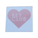 Key Club Square Heart Button