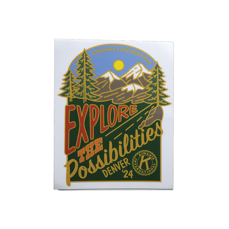 Kiwanis 2024 Denver Convention Explore Sticker