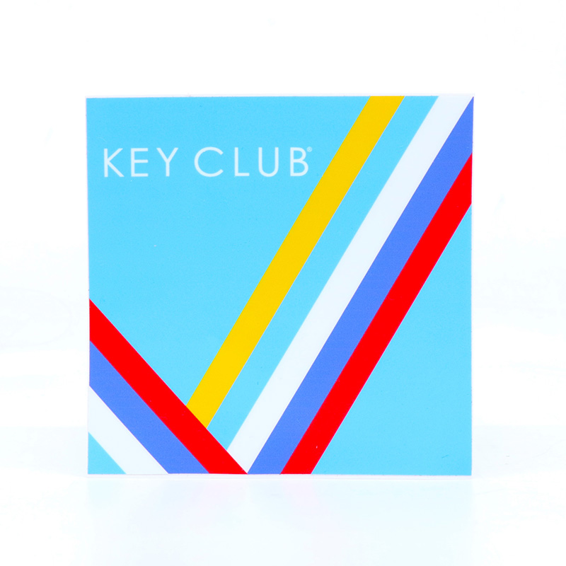 Key Club Stripe Sticker