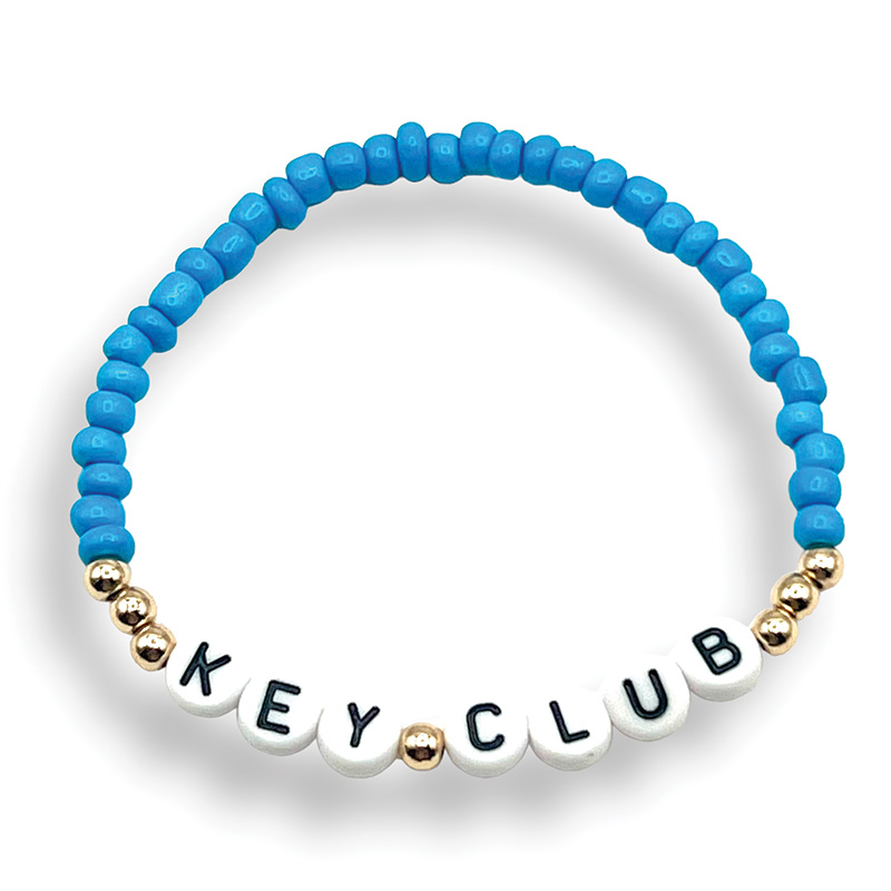 Key Club Letter Bracelet