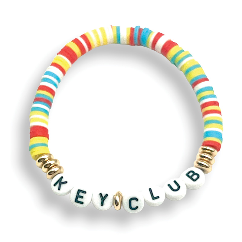 Key Club Letter Bright Bracelet