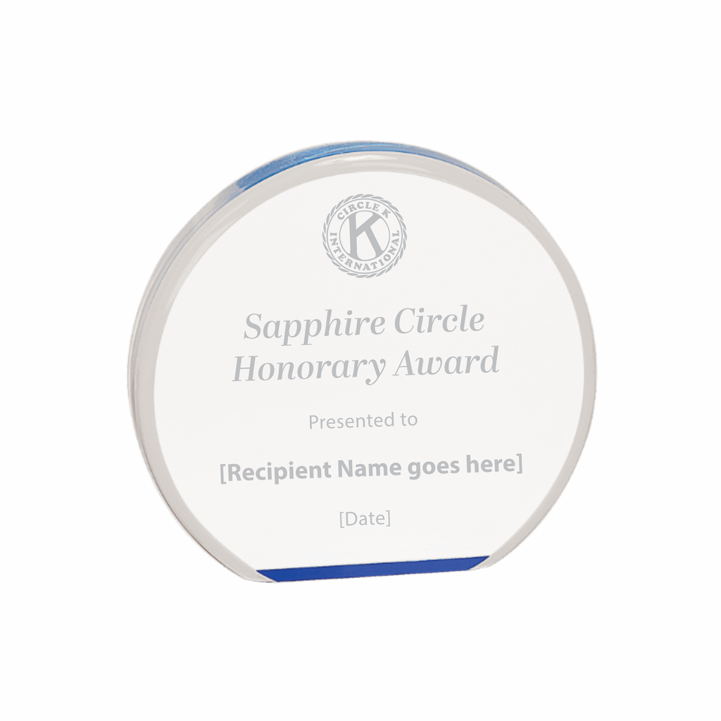 Circle K Sapphire Circle Honorary Award