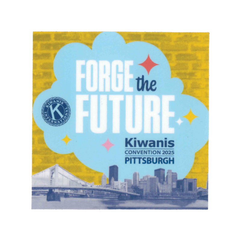Kiwanis 2025 Pittsburgh Convention Sticker