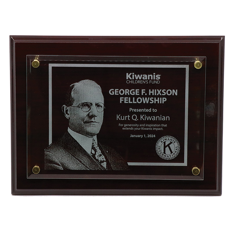 Kiwanis George F. Hixson Plaque