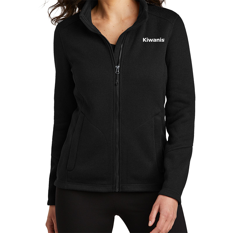 Kiwanis Arc Sweater Fleece Ladies Jacket