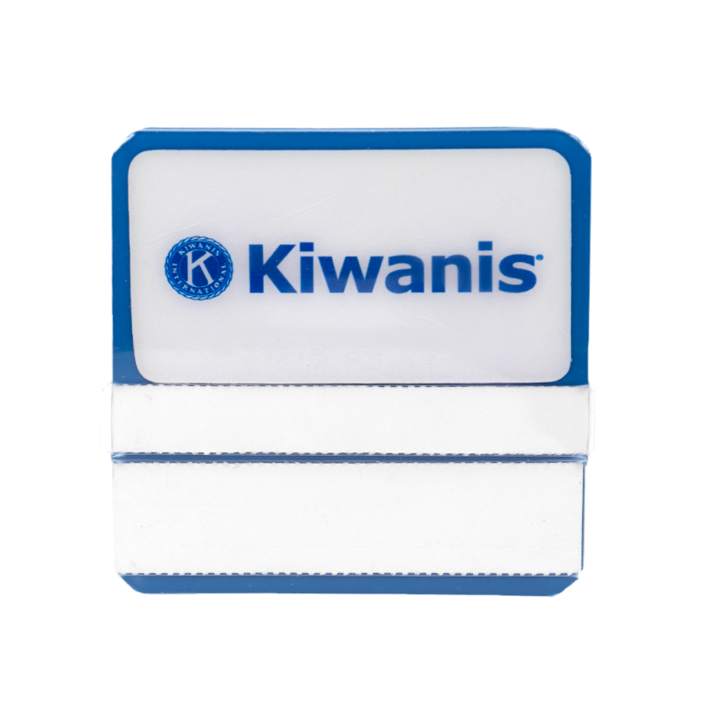Kiwanis Double Window Name Badge