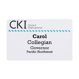 [KI30370] CKI Member Name Badge, Bulldog Clip