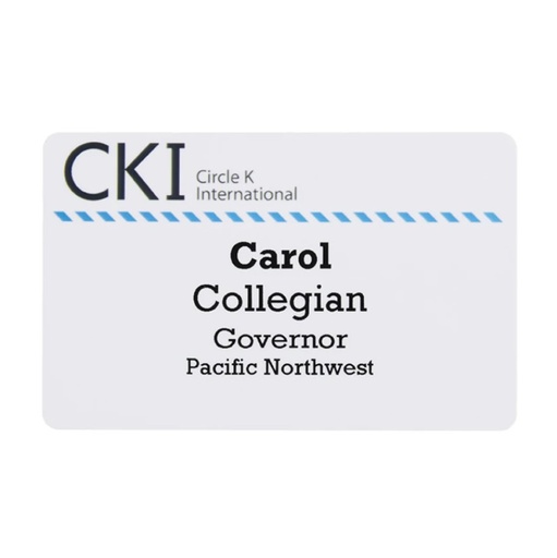 [KI30371] Circle K Member Name Badge, Magnetic
