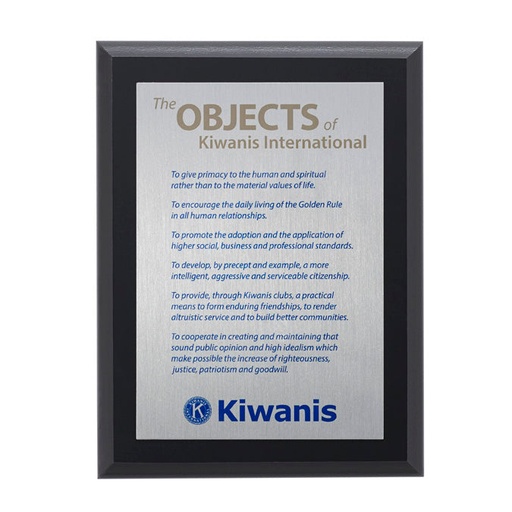 [KI14897] Kiwanis Objects of Kiwanis Desk Plaque