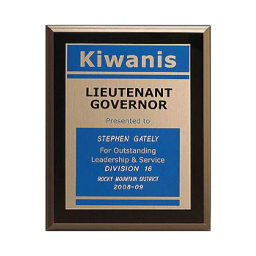 [KI14827] Kiwanis Lieutenant Governor Plaque