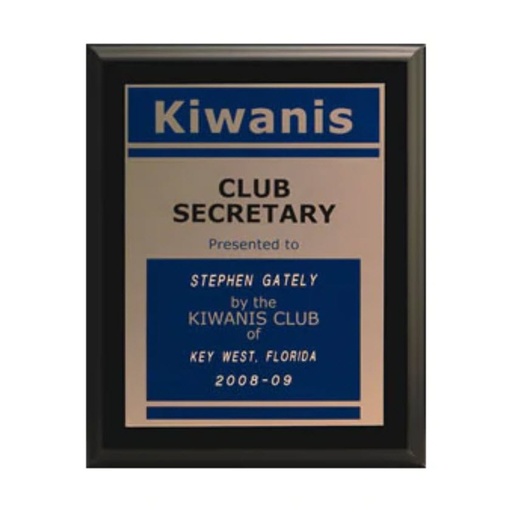 [KI14825] Kiwanis Secretary Plaque