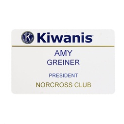 [KI10150] Kiwanis Officer Name Badge with magnetic clip